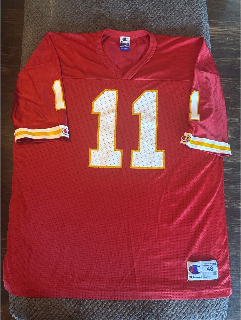Vtg 90's Champion Elvis Grbac Kansas City Chiefs #18 Football Jersey Mens 48/XL